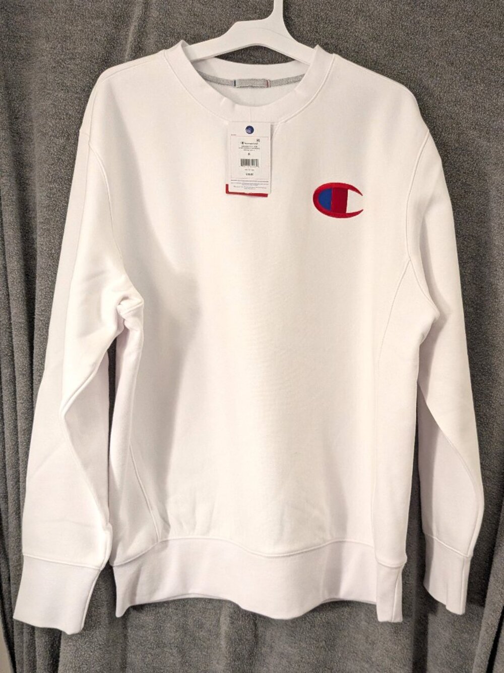 New!  Champion XL  White Sweatshirt Essential Weave 48-50" Chest